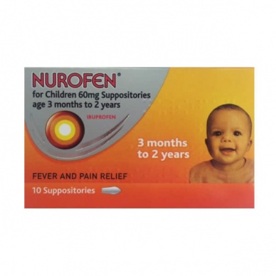 Nurofen for Children 60mg Suppositories 10 pack